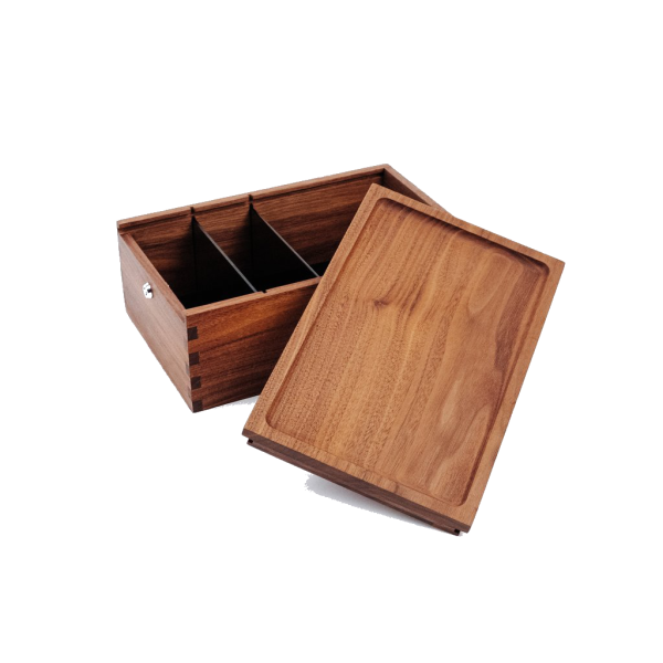 Marley Natural Lock Stash Box Black Walnut