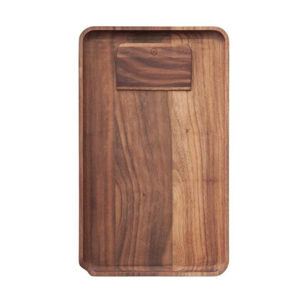 ⁦MARLEY NATURAL BLACK WALNUT ROLLING TRAY⁩ – תמונה ⁦3⁩